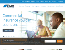 Tablet Screenshot of emcins.com